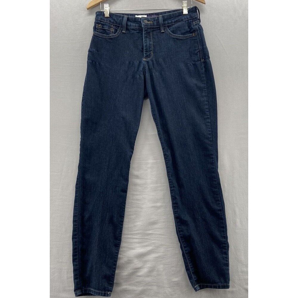 Not Your Daughters Jeans NYDJ Womens 8 Blue Super Skinny Mid-Rise Stretch‎